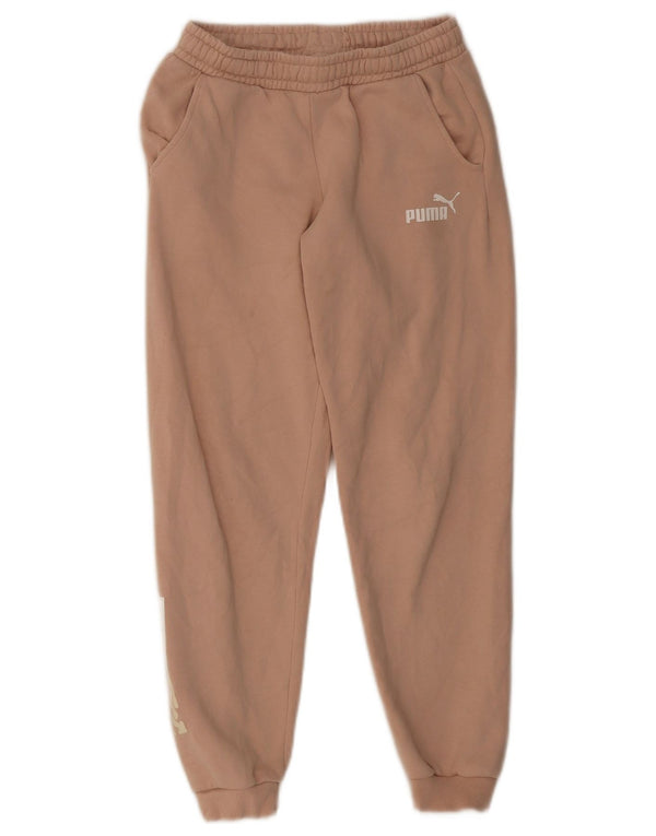 Puma Damen Grafik-Trainingshose, Jogginghose, Größe S, Größe S, Rosa, Baumwolle