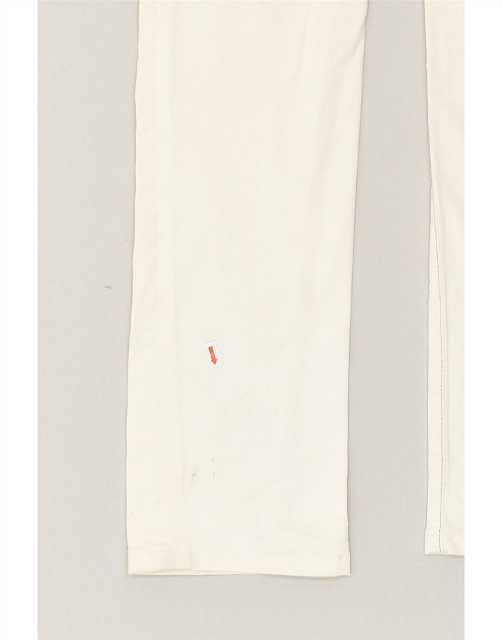 GUESS Womens Slim Jeans W29 L32  Off White Cotton | Vintage Guess | Thrift | Second-Hand Guess | Used Clothing | Messina Hembry 