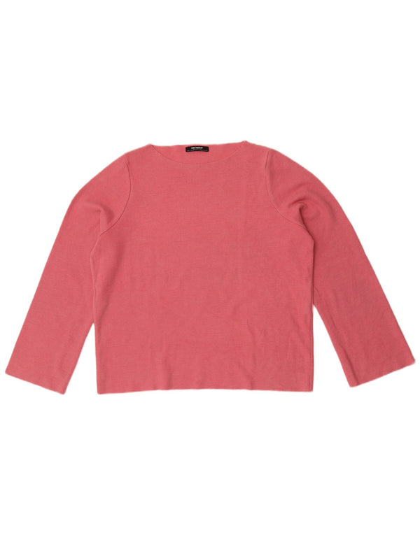 Zara Damen Trafaluc Übergroßes Top Langarm UK 10 Small Rosa Baumwolle