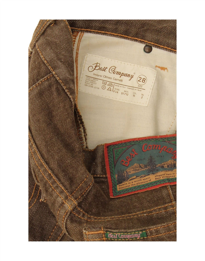 BEST COMPANY Womens Straight Jeans W28 L26 Brown