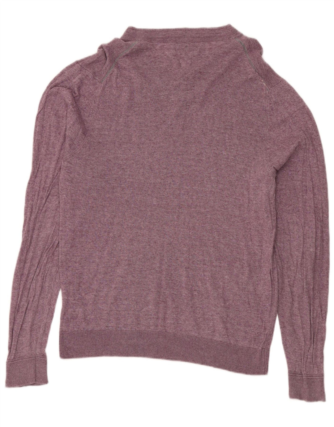Marks & Spencer Mens Regular Fit V-Neck Jumper Sweater Medium Purple