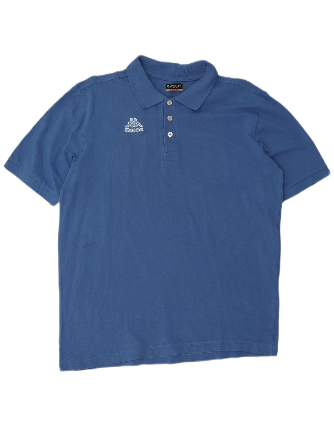 KAPPA Mens Polo Shirt Large Blue Cotton