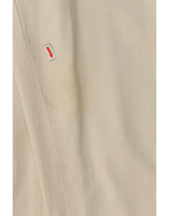 IBER Womens Pegged Chino Trousers W26 L29 White Cotton Vintage Iber and Second-Hand Iber from Messina Hembry 
