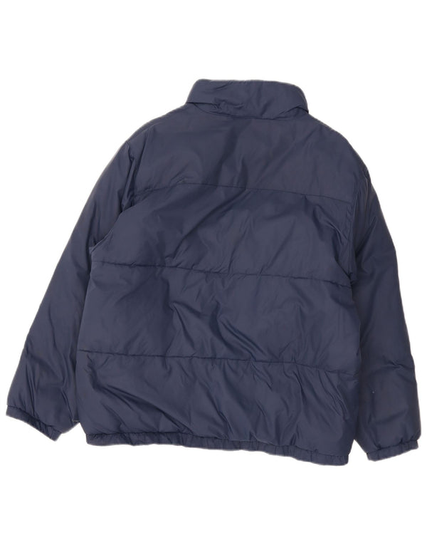 Gepolsterte Jacke für Jungen von Kappa, 13–14 Jahre, XL, marineblaues Nylon