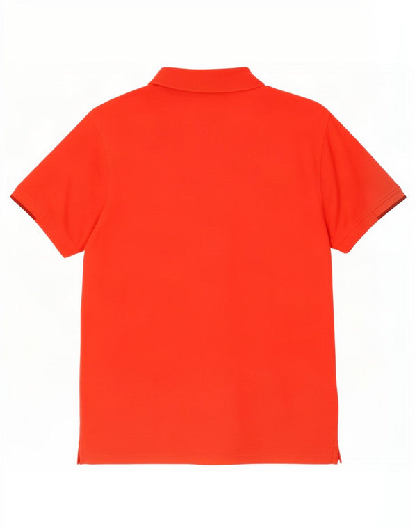 Lyle & Scott Herre grafisk poloshirt Medium rød polyester