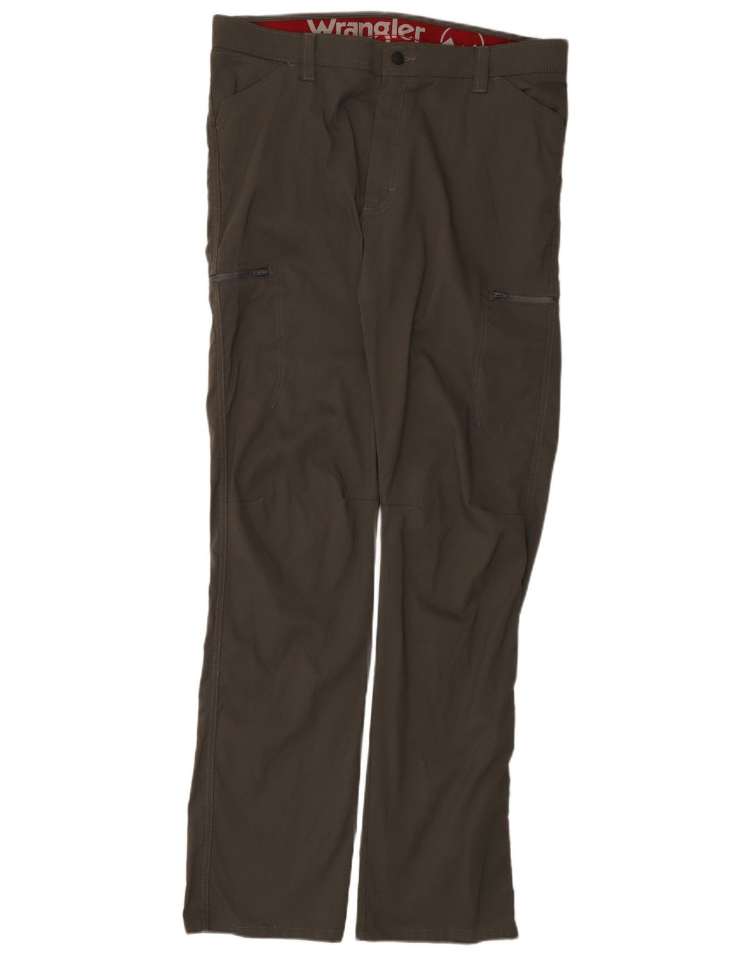 WRANGLER Mens Straight Cargo Trousers W36 L34 Grey Nylon