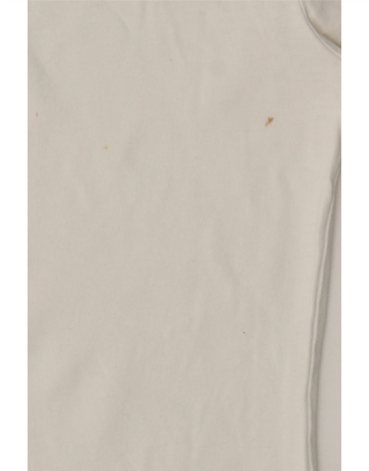 Tommy Hilfiger Womens T-Shirt Top UK 8 Small White