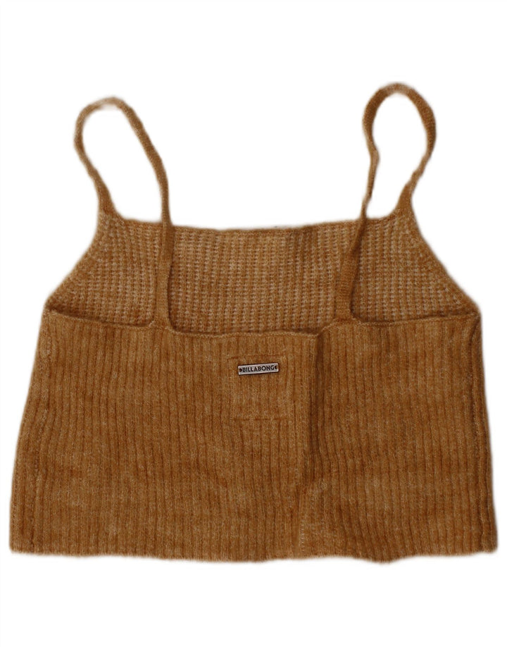 BILLABONG Womens Crop Cami Top UK 8 Small Beige