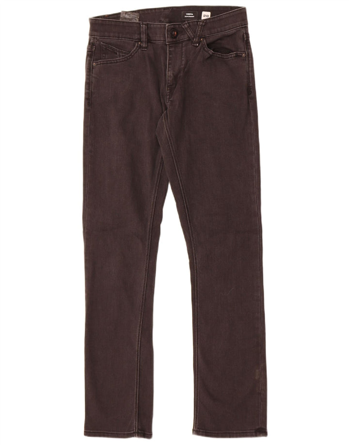 Volcom Mens Vorta Slim Straight Jeans W28 L31 Black Cotton