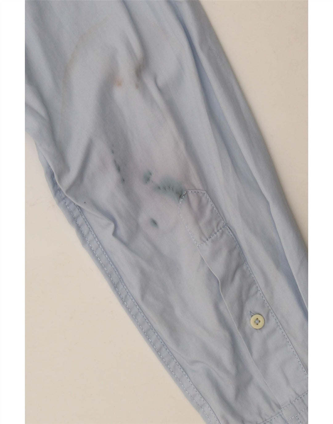 Benetton Mens Shirt Medium Blue