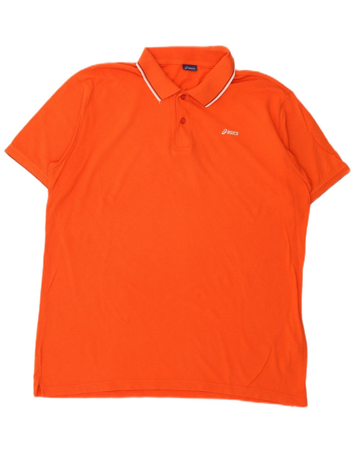 Polo Asics Uomo XL Cotone Arancione