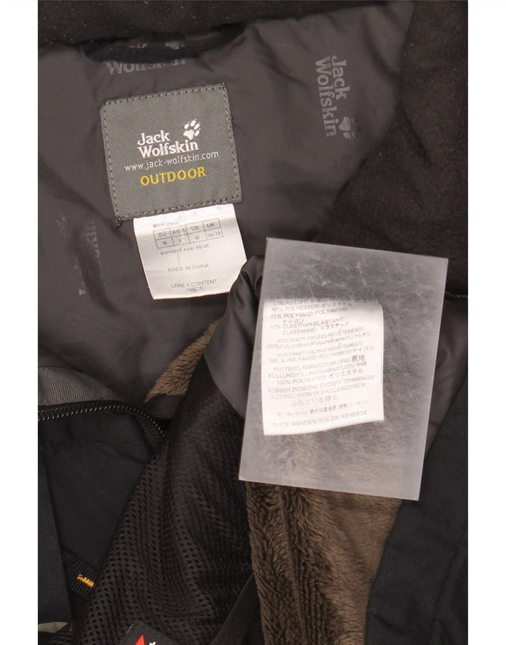 JACK WOLFSKIN Giacca a vento da uomo UK 36/38 Colorblock medio kaki