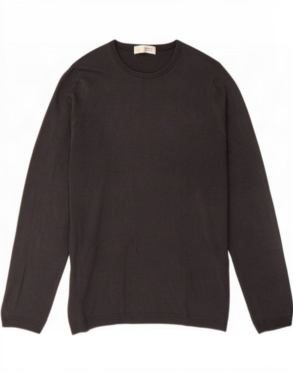 Marks & Spencer Mens Crew Neck Jumper Sweater Small Navy Blue Acrylic