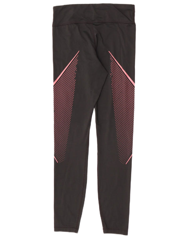 Женские леггинсы Nike Dri Fit UK 6 XS, черные с геометрическим рисунком