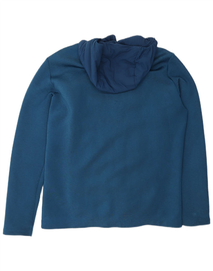 Jack Wolfskin Mens Hooded Windbreaker Jacket UK 36/38 Small Blue Polyester