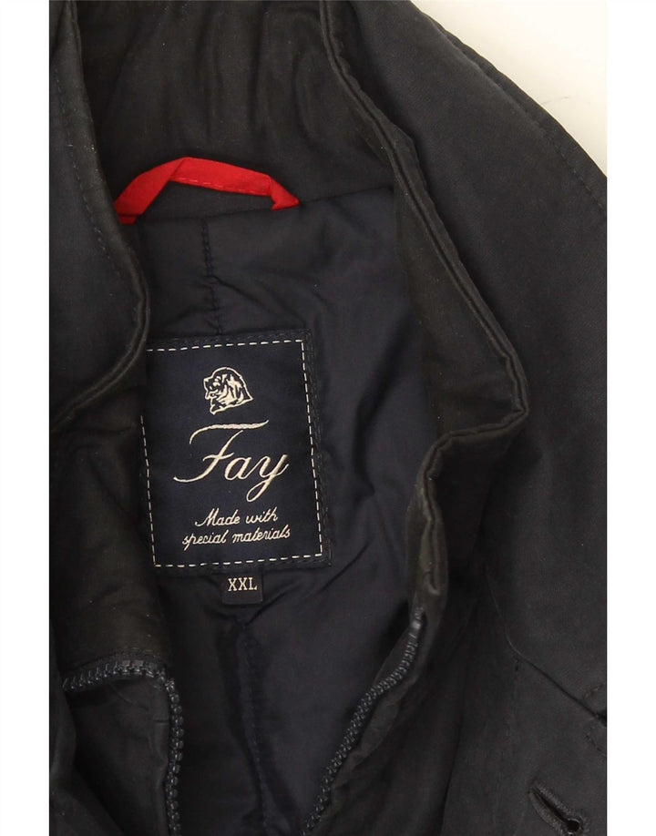 Cappotto da uomo Fay UK 44 2XL Blu navy