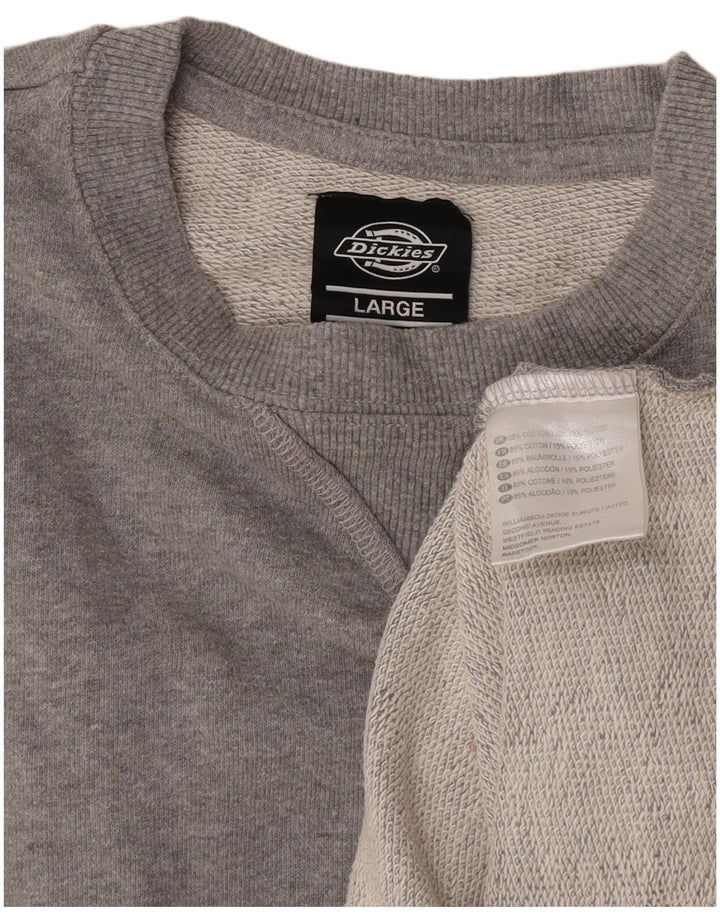 Dickies Herren-Sweatshirt-Pullover, große graue Baumwolle