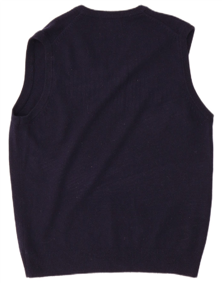 Marks & Spencer Débardeur coupe classique pour homme en laine bleu marine moyen