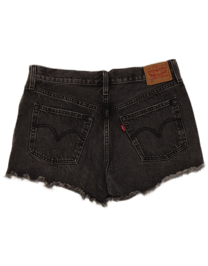 Женские джинсовые шорты Levi's 501 W29, хлопок среднего серого цвета
