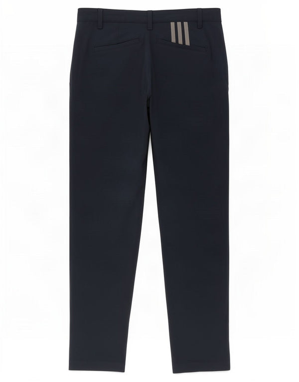 Adidas Mens Slim Chino Calças W36 L30 Poliéster Azul Marinho