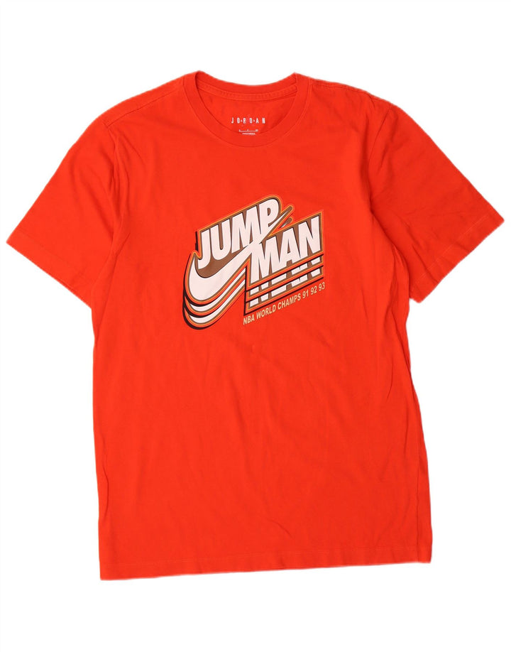 Męski T-shirt z grafiką Jordan, mały, czerwony
