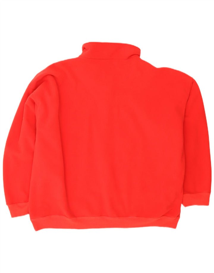 Reusch Mens Zip Neck Fleece Jumper XL Red Polyester