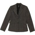 MEXX Womens 2 Button Blazer Jacket UK 10 Small Grey Check Polyester Vintage Mexx and Second-Hand Mexx from Messina Hembry 