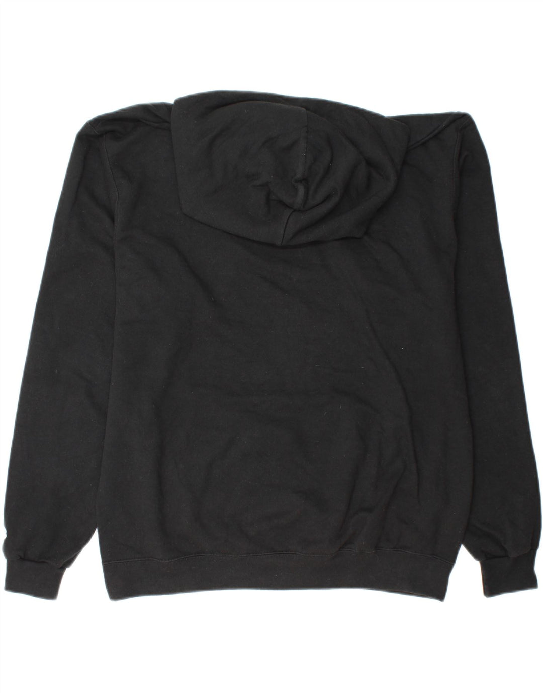 CHAMPION Mens Hoodie Jumper Large Black Cotton