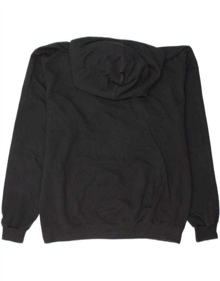 CHAMPION Mens Hoodie Jumper Large Black Cotton