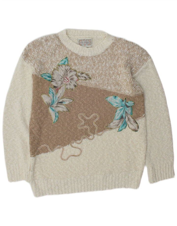 Paramour Womens Crew Neck Jumper Sweater UK 16 Large Multicolored Floral