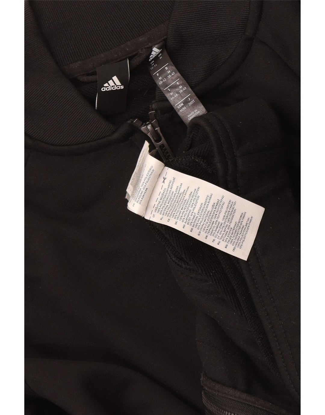 Damska bluza dresowa Adidas UK 12/14 Średni czarny poliester
