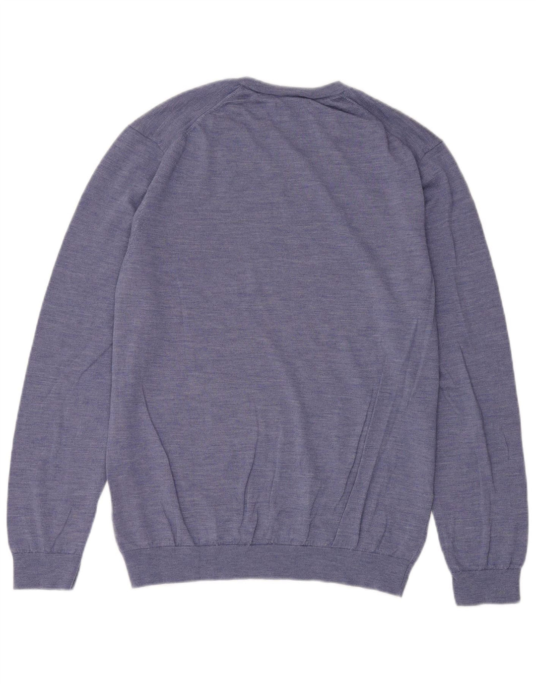 Maglione maglione girocollo da uomo Marks & Spencer XL lana merino blu