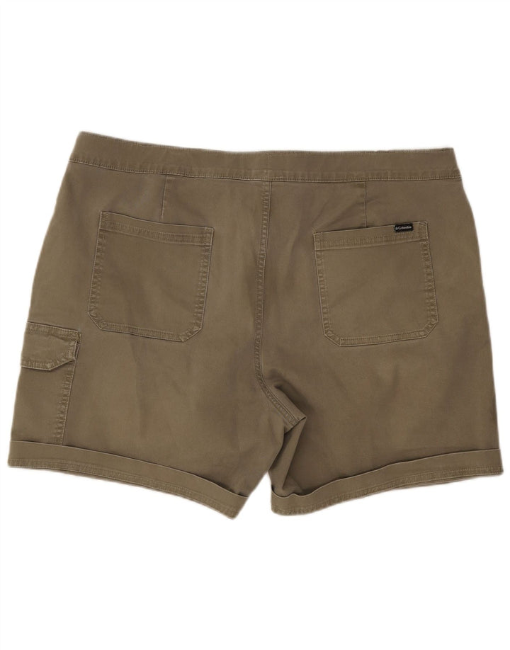 Columbia Herren Active Cargo Shorts W38 XL Khaki Baumwolle