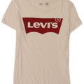 T-shirt grafica da donna Levi's Top UK 10 piccola bianca