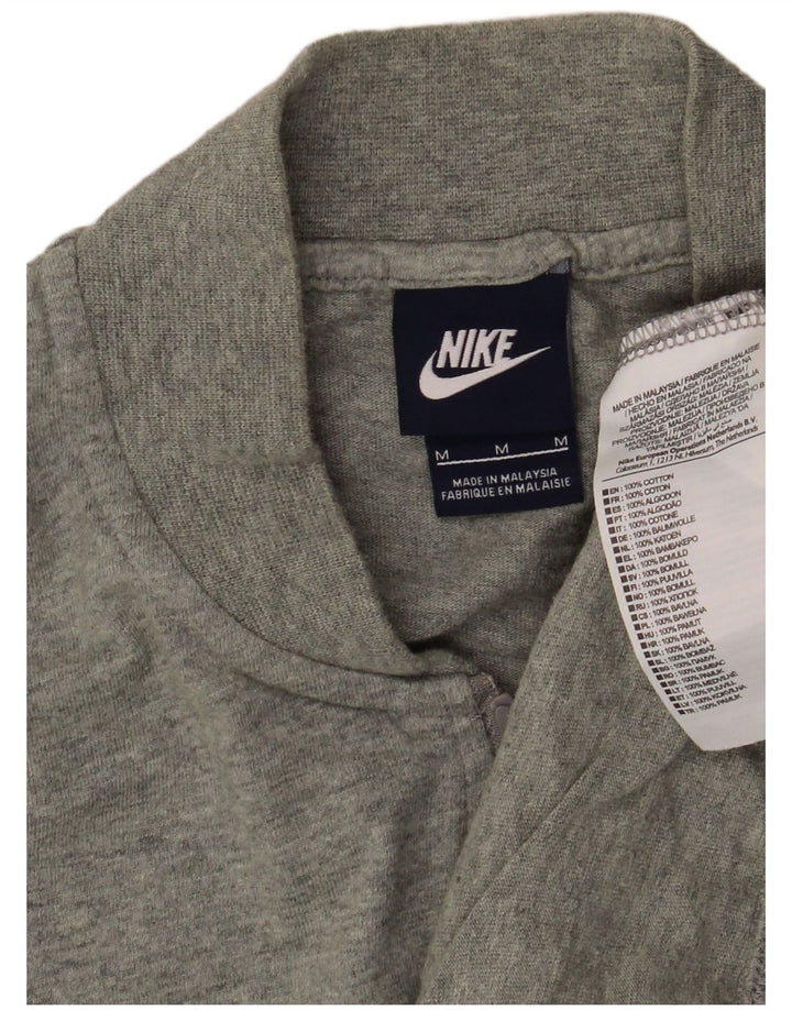 Giacca da tuta da uomo NIKE in cotone grigio medio