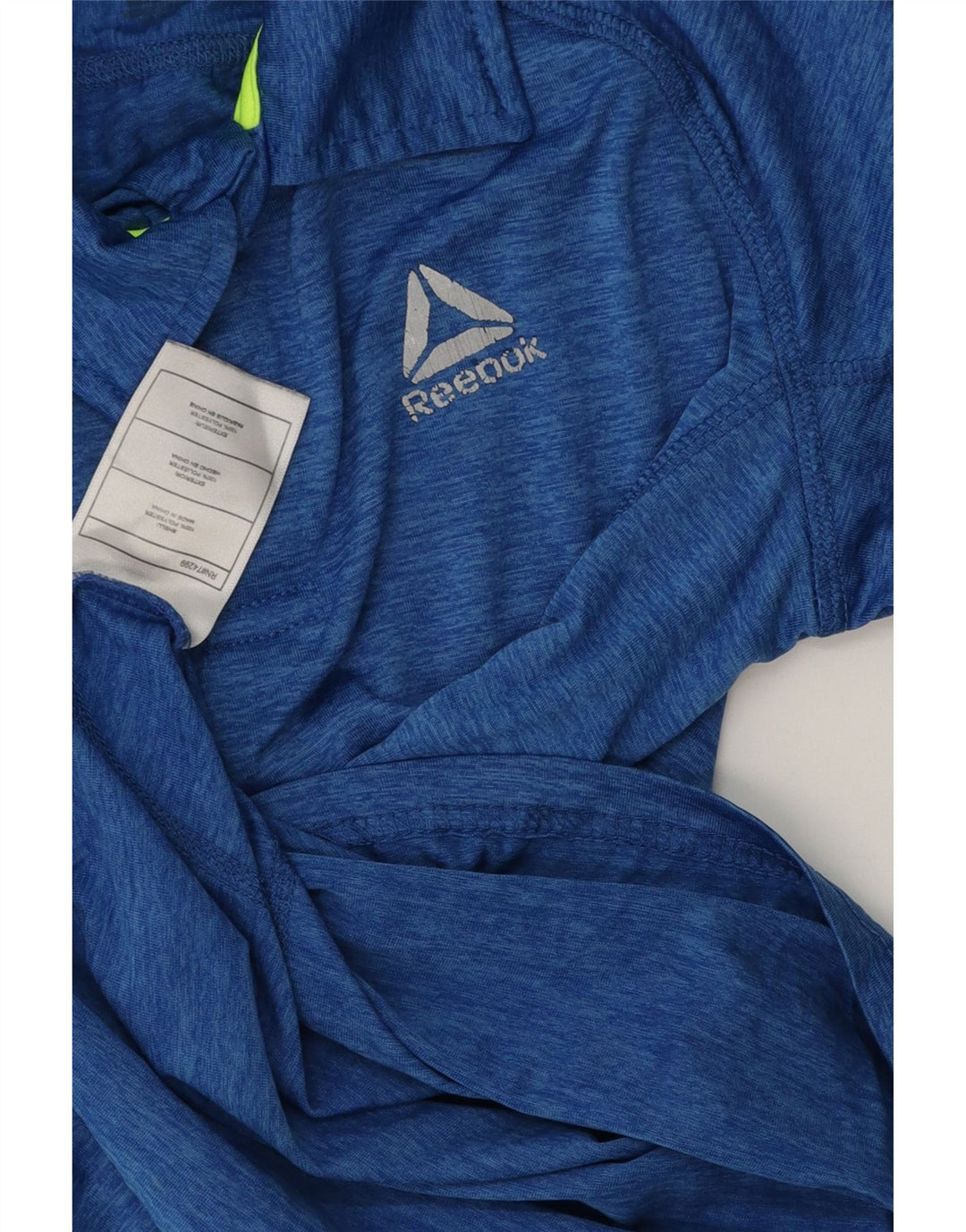 REEBOK Poloshirt für Jungen, 11–12 Jahre, blau geflecktes Polyester