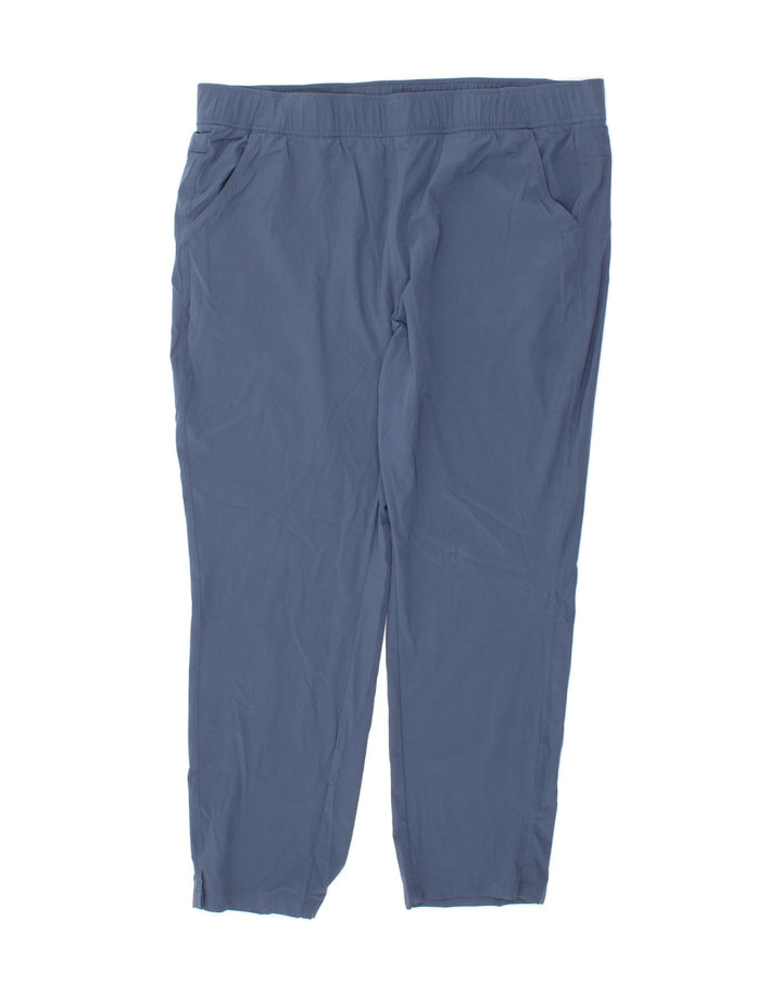 EDDIE BAUER Womens Tracksuit Trousers UK 18 XL  Blue Polyester Vintage Eddie Bauer and Second-Hand Eddie Bauer from Messina Hembry 