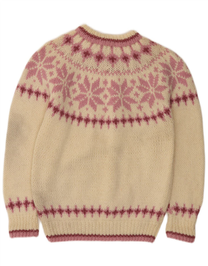 Eddie Bauer Womens Turtle Neck Jumper Sweater UK 10 Small Off White