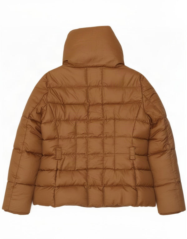 Zara Womens Padded Jacket UK 18 XL Brown Nylon