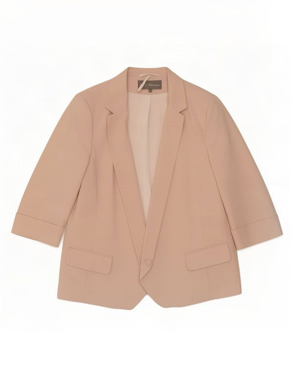 Marks & Spencer Veste blazer à manches 3/4 pour femme 1 bouton UK 16 Large Rose