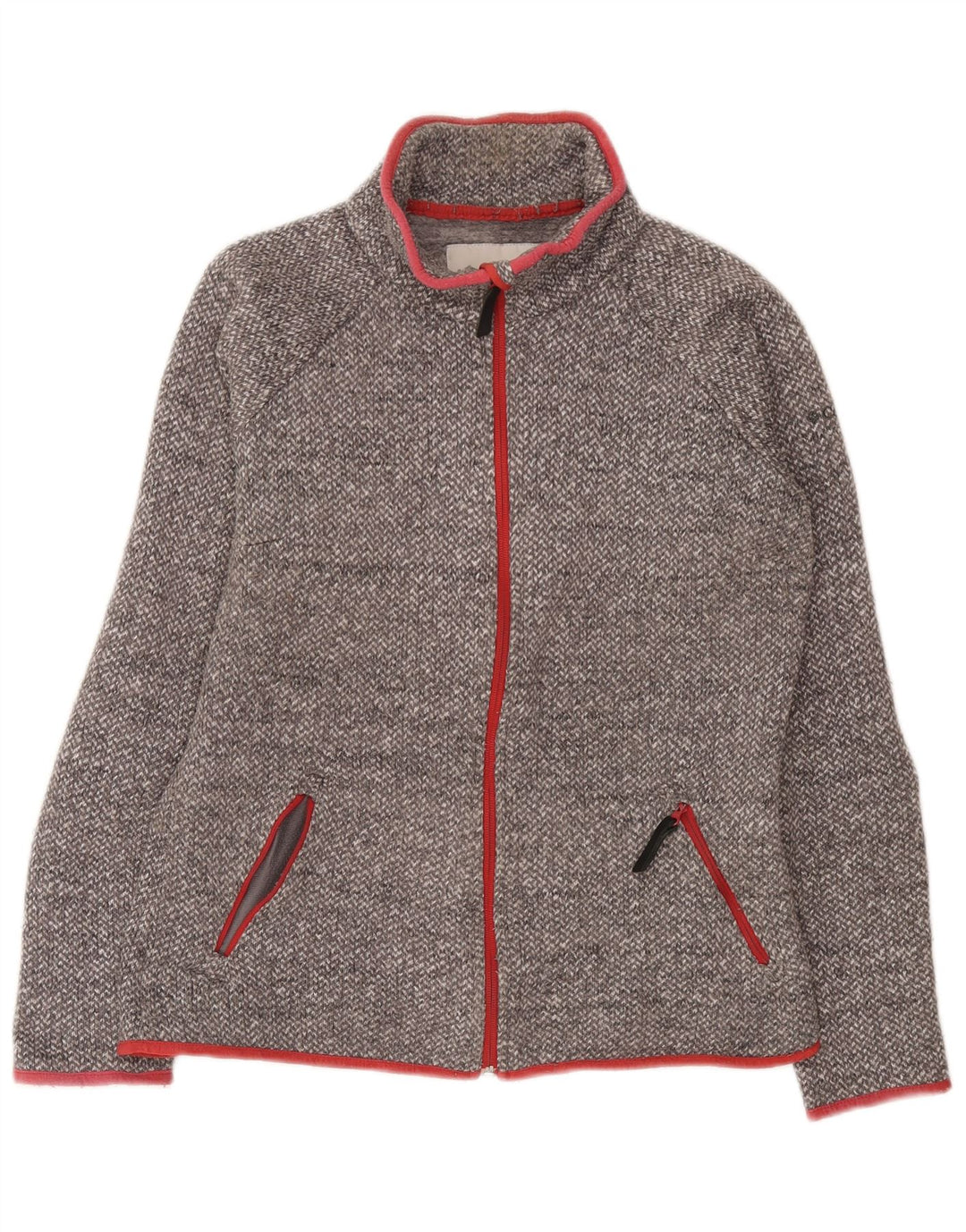 Columbia træningsdragt topjakke til kvinder UK 14 Medium Grey Flecked Polyester