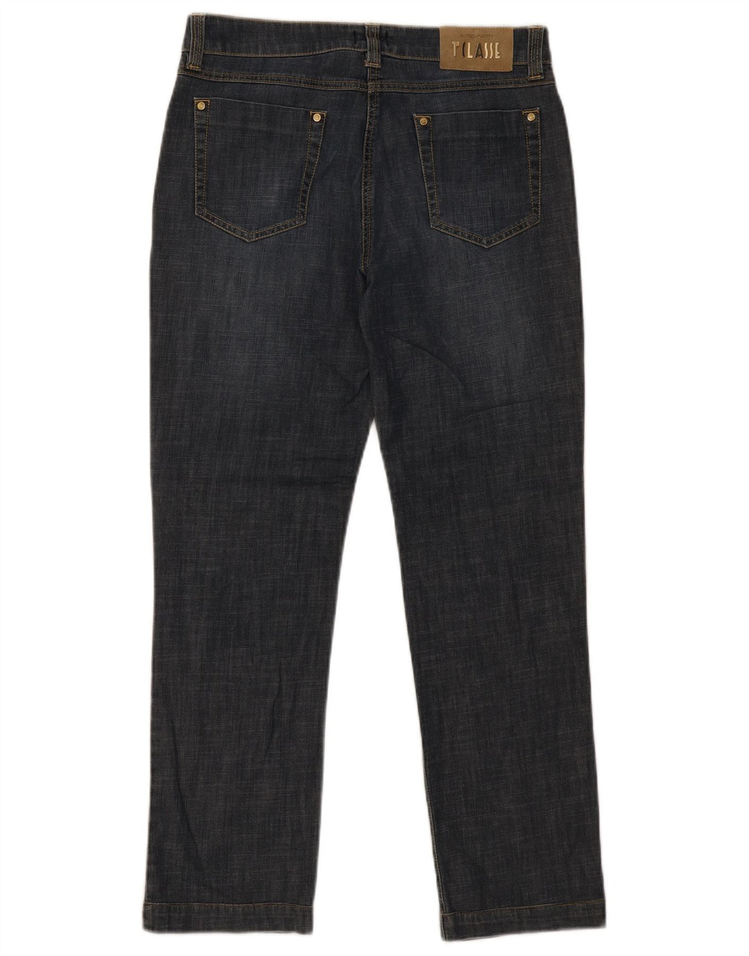 ALVIERO MARTINI Womens Straight Jeans W30 L29 Navy Blue Cotton