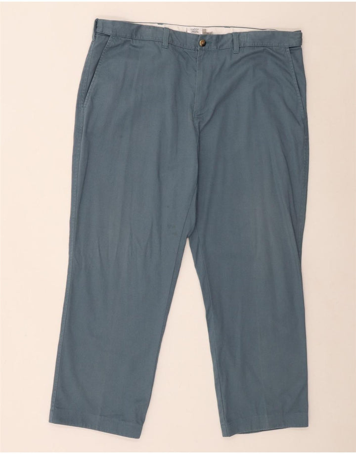 Marks & Spencer Mens Regular Fit Chino Trousers W42 L29 Blue Cotton