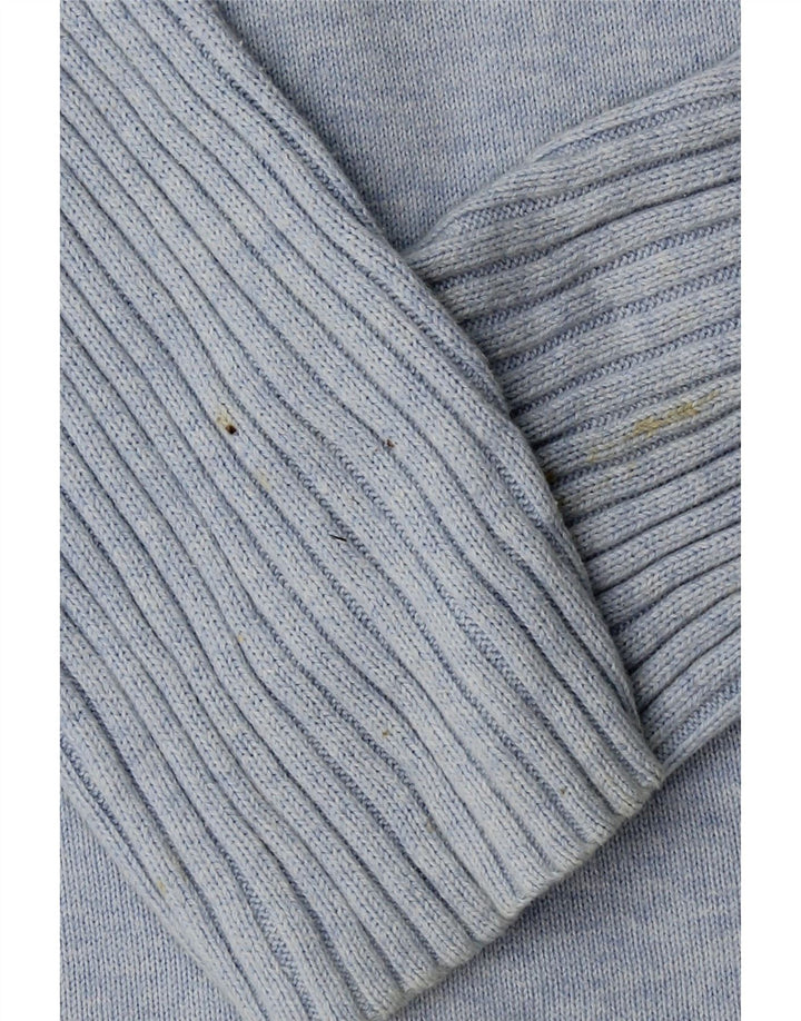 TOMMY HILFIGER Womens Cardigan Sweater UK 14 Medium Blue Cotton Vintage Tommy Hilfiger and Second-Hand Tommy Hilfiger from Messina Hembry 