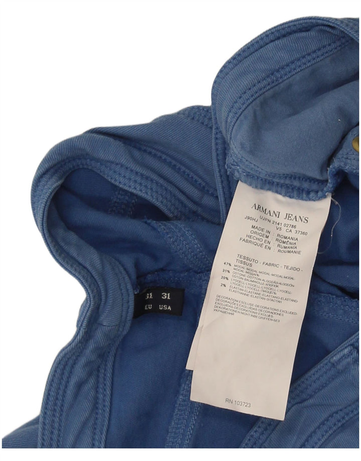 Женские укороченные джинсы Armani W31 L26 Синие модальные