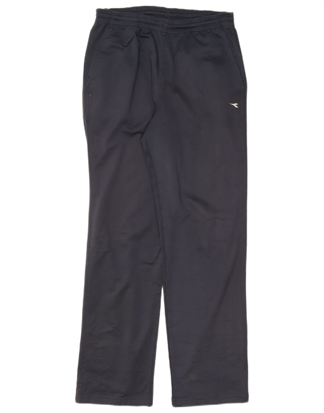 DIADORA Womens Tracksuit Trousers UK 12 Medium Navy Blue Polyester