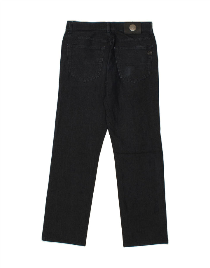 TRUSSARDI Womens Straight Jeans W29 L29 Navy Blue Cotton Vintage Trussardi and Second-Hand Trussardi from Messina Hembry 