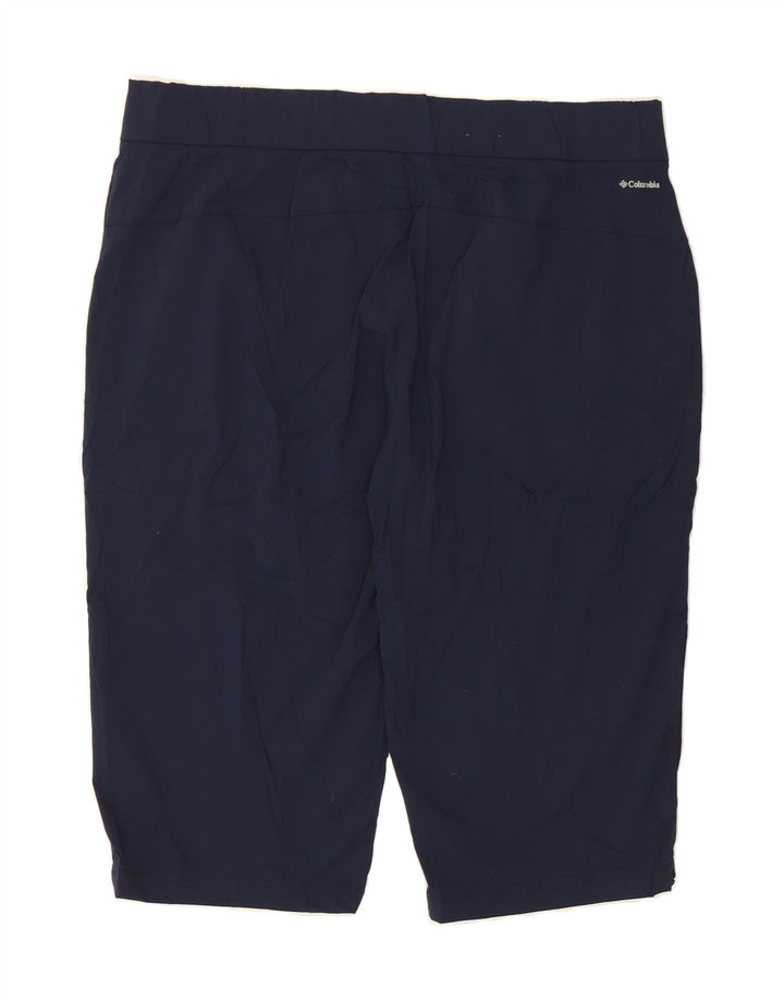 COLUMBIA Womens Bermuda Shorts 2XL W40  Navy Blue Nylon Vintage Columbia and Second-Hand Columbia from Messina Hembry 
