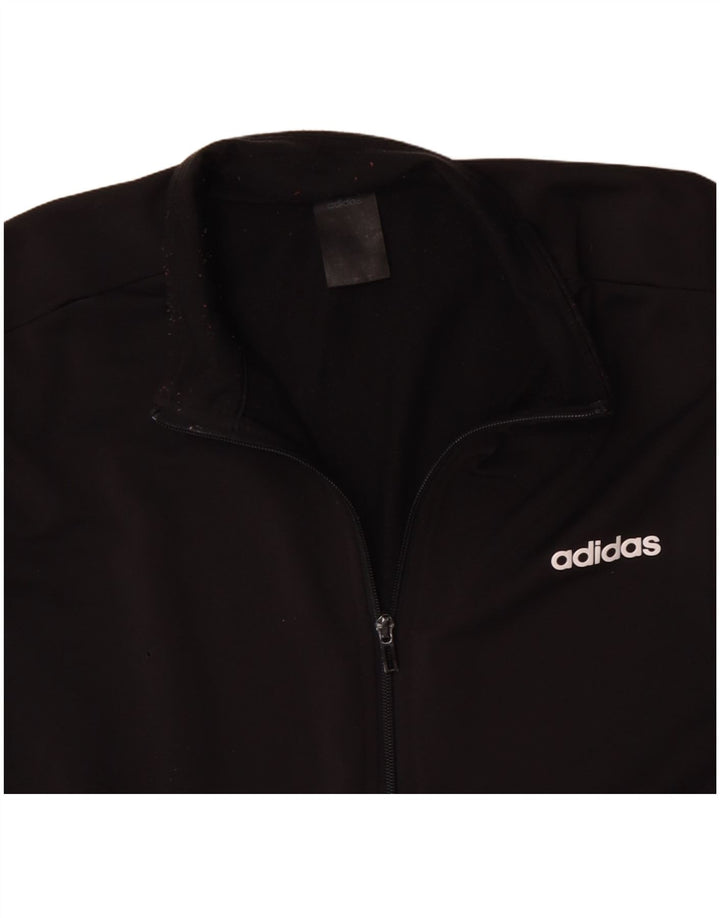 ADIDAS Træningsdragt til mænd, topjakke, stor sort polyester
