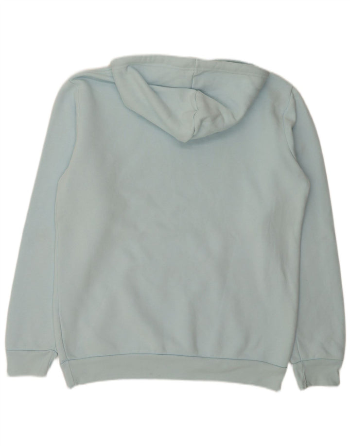 Adidas Herren Kapuzenpullover mittelblaue Baumwolle